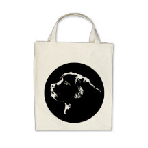Newfoundland Dog Tote Bag Organic Shopping Bag