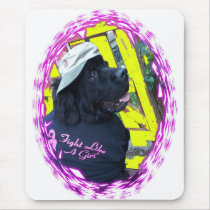 Newfoundland Fight Like a Girl Mouse Pad