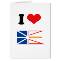 NEWFOUNDLAND FLAG CARD