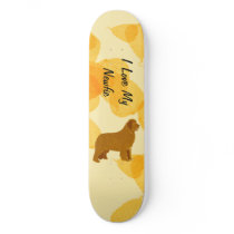 Newfoundland - Gold Leaves Design Skateboard