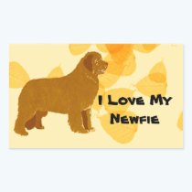 Newfoundland - Gold Leaves Design stickers