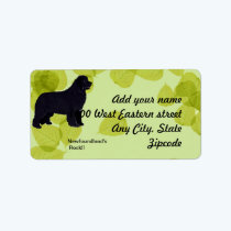 Newfoundland - Green Leaves Design labels