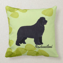 Newfoundland - Green Leaves Design pillows
