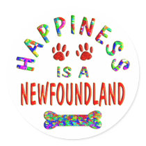 Newfoundland Happiness stickers