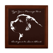Newfoundland Jewelry Box Keepsake Personalized