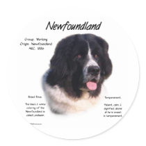 Newfoundland (landseer) History Design stickers