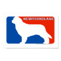 Newfoundland Major League Dog Print by dogsilhouettes Newfoundland Major League Dog Print