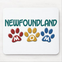 NEWFOUNDLAND Mom Paw Print 1 mousepads