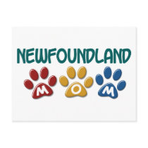 NEWFOUNDLAND Mom Paw Print 1 postcards