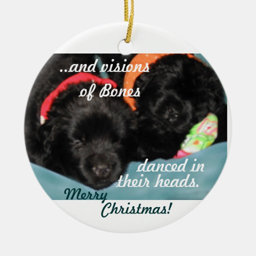 newfoundland puppies christmas ornament zazzle newfoundland puppies christmas ornament zazzle