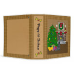 Newfoundland Puppy's 1st Christmas Scrapbook Vinyl Binders