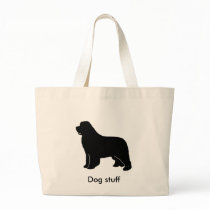 newfoundland silhouette canvas bag