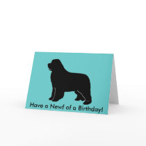 newfoundland silhouette greeting card