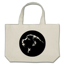 Newfoundland Tote Bag Organic Dog Shopping Bag