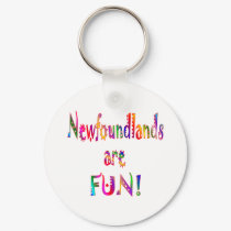Newfoundlands are Fun keychains