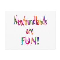 Newfoundlands are Fun postcards
