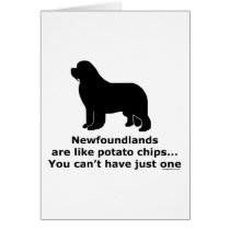 Newfoundlands are like potato chips cards