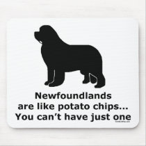 Newfoundlands are like potato chips mousepads