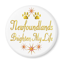 Newfoundlands Brighten My Life magnets