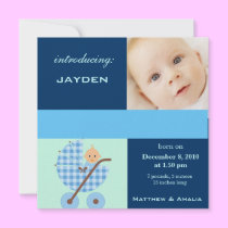 Newly Born Baby Boy invitations