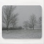 newly fallen snow mouse mat
