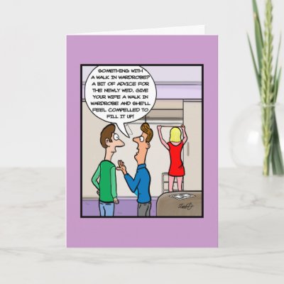 Have your funny card stand out amongst the typical throng of wedding cakes