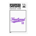 Newlywed 12 (Baseball Script Purple) Postage Stamp