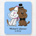 Newlywed Dogs Personalized Mousepad