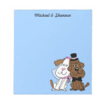 Newlywed Dogs Personalized Notepad