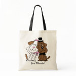 Newlywed Dogs Personalized Tote Bag