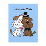 Newlywed Dogs STD Postcard