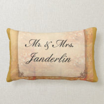 Newlywed floral gift pillows