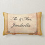 Newlywed floral gift pillows