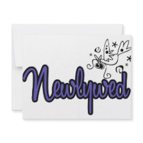 Newlywed-Indigo Blue invitations