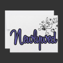 Newlywed-Indigo Blue invitations