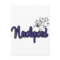 Newlywed-Indigo Blue postcards
