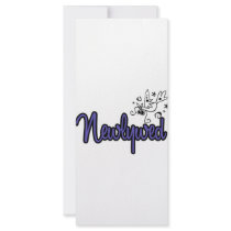 Newlywed-Indigo Blue rack cards by marylouroche Newlywed-Indigo Blue rack cards