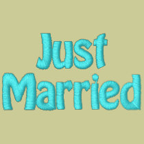 Newlywed Just Married embroidered shirts