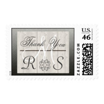 Newlywed Monogram thank you postage