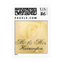 Newlywed Mr and Mrs White Rose postage by aslentz Newlywed Mr and Mrs White Rose postage