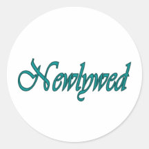 Newlywed Round Stickers
