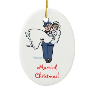 Newlyweds Christmas Ornament