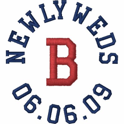 Newlyweds Monogram With Date Polo by MonogramGifts