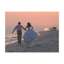 Newlyweds Running into the Sunset, the Future postcards
