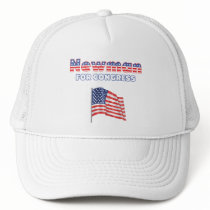 Newman for Congress Patriotic American Flag Hats