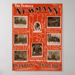 NewMann, 'Hypnotist and Mind Reader' Vintage Theat Posters