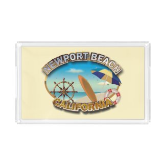 Newport Beach, California Serving Tray