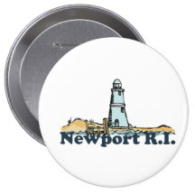 Newport Beach. Pinback Button