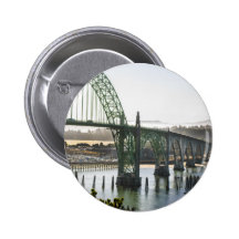 Newport Oregon Bridge Pinback Button
