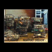 Newport Oregon Postcard by cwcreative Newport Oregon Postcard